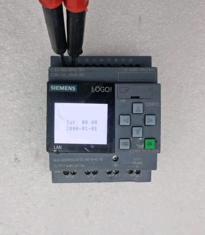 Siemens Logo BM 12/24RCE 6ED1052-1MD00-0BA8 12/24Vdc 6ED10521MD000BA8 Tested Ok